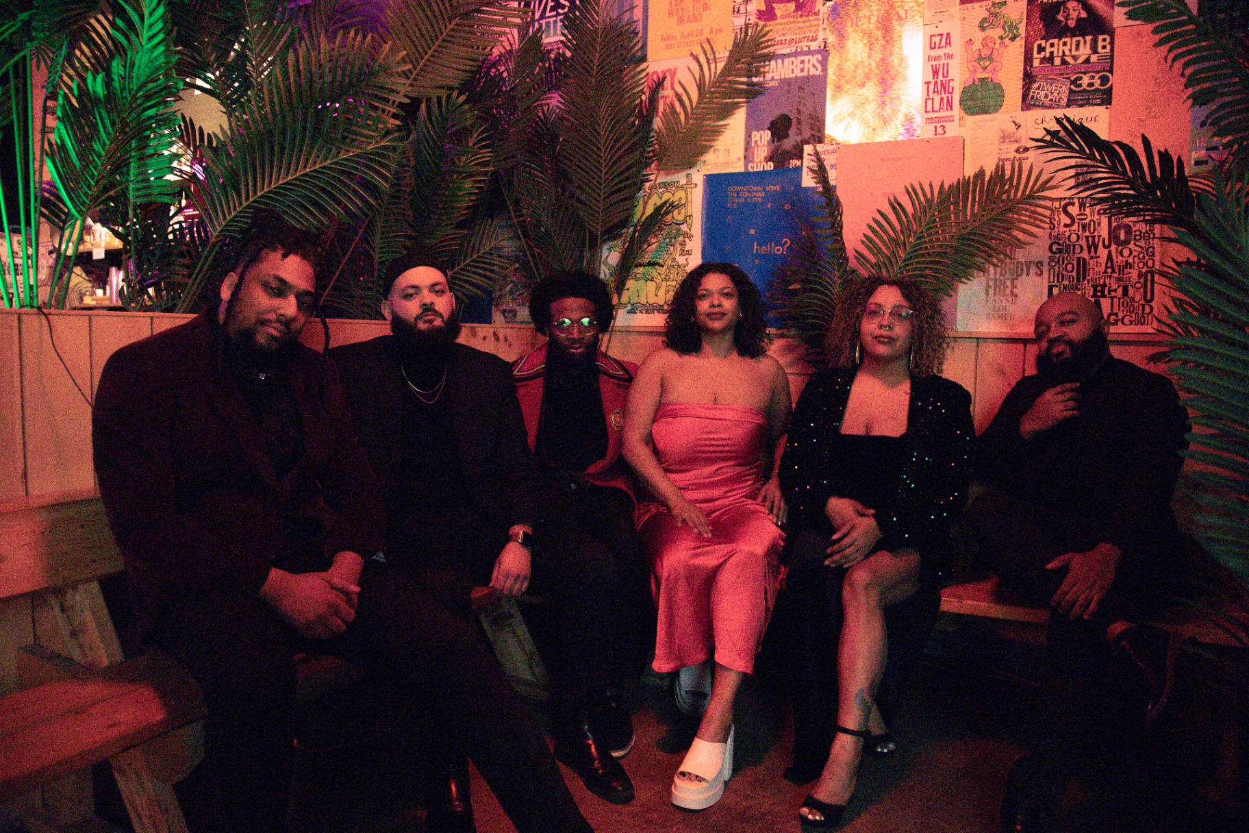 The Park Band in a moody lounge portrait